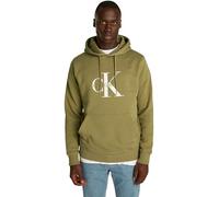 Calvin Klein Men's Seasonal Monologo Regular Hoodie, Green (Gothic Olive), XXL