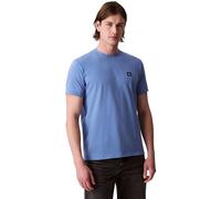 Calvin Klein Men's Short Sleeve Badge Classic Cotton Jersey T-Shirt, Blue (Dull Nile Blue), L