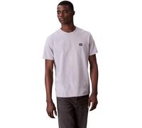Calvin Klein Men's Short Sleeve Badge Classic Cotton Jersey T-Shirt, Grey (Formal Gray), L