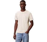 Calvin Klein Men's Ss Badge 30S Jersey Classic Tee Lv04Rc272G Tees, White, XXL