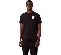 Calvin Klein Men's Short Sleeve Gradient Monogram Logo Cotton T-Shirt, Black (Black), S