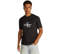 Calvin Klein Men's Short Sleeve Monologo Shift Cotton T-Shirt, Black (Ck Black), L
