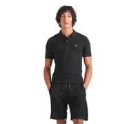 Calvin Klein Men's Short Sleeve Slim Fit Polo Shirt, Black (Ck Black), XL