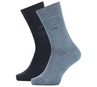 Calvin Klein Men's Sock 2 Pack, Denim Melange, 39/42 (Pack of 2)