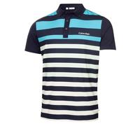C/KLEIN Calvin Klein Men's Somerset Stripe Golf Polo Shirt, medium | American Golf Navy Blue medium