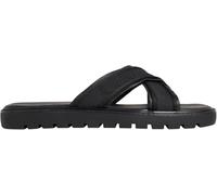 Calvin Klein Men's Sq Molded Sandal Xcross Wb HM0HM02101 Flat Sandals, BLACK (Triple Black), 6.5
