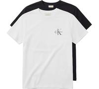 Calvin Klein Men's Ss 30S Classic Micro Monologo Te LV04RF279G Tees, Multi, XXL