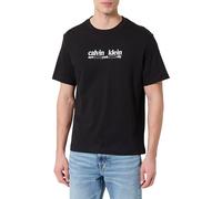 Calvin Klein Men's SS 30S WHSL CK NYC Graphic TEE LV14RE831G Graphic Tees, Black (Black), M