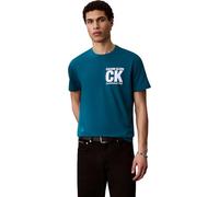 Calvin Klein Men's SS 30s WHSL SP CK Corner Graphic LV04RE819G, Blue, M