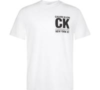 Calvin Klein Men's SS 30s WHSL SP CK Corner Graphic LV04RE819G, White, M
