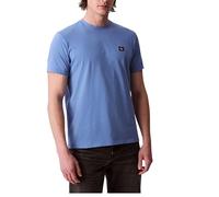 Calvin Klein Men's SS Badge 30S Jersey Classic TEE LV04RC272G Tees, Purple (Maritime Blue), S