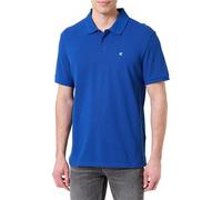 Calvin Klein Men's SS Monogram Pique Polo LV040EM269 S/S Polo, Blue (Chase Blue), L