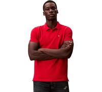 Calvin Klein Men's SS Monogram Pique Polo LV040EM269 S/S Polo, RED (Adrenaline Rush), L