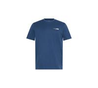 Calvin Klein Men's Ss Split Standard Graphic Tee Dark Denim in Navy | Size: Medium Calvin Klein Navy M