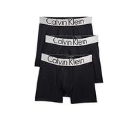 Calvin Klein Men's Steel Micro Boxer Briefs, Black/Black/Black, M (Pack of 3)