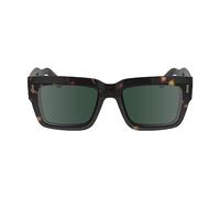 Calvin Klein Men's Sunglasses CK23538S - Dark Havana with Solid Green Lens
