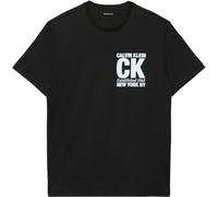 Calvin Klein Men's SS 30s WHSL SP CK Corner Graphic LV04RE819G, Black, M