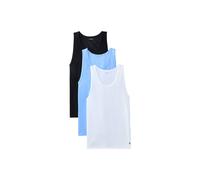 Calvin Klein Men's Tank 3Pk Black W Blue Descent | Size: Large Calvin Klein Blue L