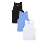 Calvin Klein Men's Tank 3Pk Lv00Nb4184 Tank Top, Blue (Black W Blue Descent EMB/Blue DESCE), L
