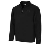 Calvin Klein Mens Thompson Half Zip Fleece Sweater - Black - XXL