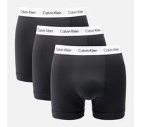 Calvin Klein Men's Three-Pack Cotton-Jersey Trunks - Black - XL