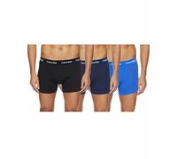 Calvin Klein Men's Trunk 3pk Trunk, C-black/Blu/Blu, L
