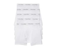 Calvin Klein Men's Cotton Classics 5-Pack Boxer Brief, 5 White Bodies W/White Wb, M (Pack of 5)