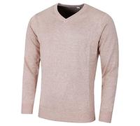 Calvin Klein Mens V-Neck Soft Sweater - Caramel Marl - XXL