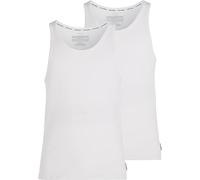Calvin Klein - Mens Vest Tops Summer - Vest Top - Gym Vest Men - Men Vest 2 Pack of Tank Tops - White - Size L