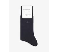 Calvin Klein Mens Vy Logo-embroidered Cotton-blend Socks Pack of Two 5.5-8
