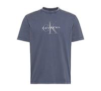 Calvin Klein Men's Washed Cotton Monogram T-shirt - Blue Nomad