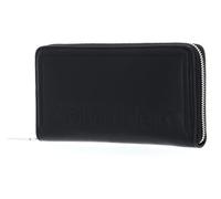 Calvin Klein Minimal Hardware Zip Around Wallet L CK Black, Ck Black, Taglia Unica
