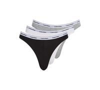 Calvin Klein Modern Logo Bikini Brief 3 Pack - Black/ White/ Grey Heather - L - 14