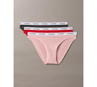 Calvin Klein Modern Logo Panty Pink Red Black (3 Units) - M