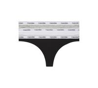 Calvin Klein Modern Logo Thong 3 Pack - Black/ White/ Grey Heather - XL - 16