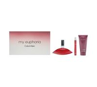 Calvin Klein My Euphoria 3 Piece Gift Set: Eau De Parfum 100ml - Eau De Parfum 1