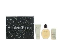 Calvin Klein Obsession 125ml Eau de Toilette Spray, 100ml Aftershave, 75g Deodorant Stick Gift Set for Men