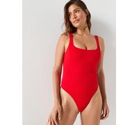 Calvin Klein One Piece Swimsuit, Red, Size Xs, Women Red