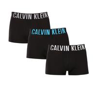 Calvin Klein Pack 3 Mens Boxers Intense Power Cotton Stretch Trunks NB3608A - Black - Size Small