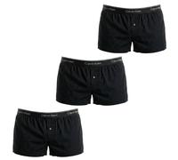 Calvin Klein Pack of 3 Mens Loose Fit Knit Boxers Cotton Classics NB4005A - Black - Size Medium