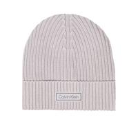 Calvin Klein Patch Chunky Beanie Grey