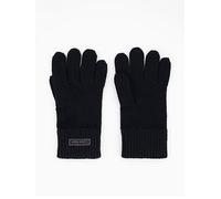 Calvin Klein Patch Wool Knitted Gloves, Black, Men Black