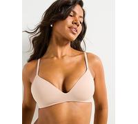 Calvin Klein Perfectly Fit Wire Free T-shirt Bra, Beige, Size 34C, Women Beige