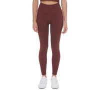 Calvin Klein Performance Women's Thin Rib High Waist 7/8 Length Tight Leggings, Bitter Chocolate, M