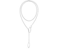 Calvin Klein PLAYFUL ORGANIC SHAPES Necklace Stainless Steel 35000356 - Woman - Stainless Steel Silver Adjustable