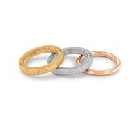 Calvin Klein PLAYFUL REPETITION Ring 18 ct. Goldplated Stainless Steel 35000027-54 - Woman - Gold Gold 54