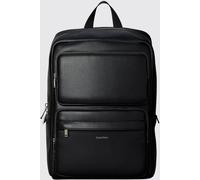 Calvin Klein Polyurethane Backpack with lettering logo and a laptop pocket
