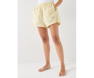 Calvin Klein Poplin Track Short, Yellow, Size Xl, Women Yellow