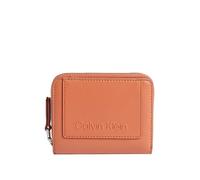 Calvin Klein Purse CK Set Zip Around Wallet with Flap Autumn Leaf Terracotta