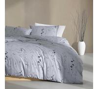 Calvin Klein - Queen Duvet Cover Set, Soft Cotton Sateen Bedding with Shams & Button & Corner Tie Closure, Smooth & Silky, Floral Printed Room Essentials (Wildflower Dusk Purple)